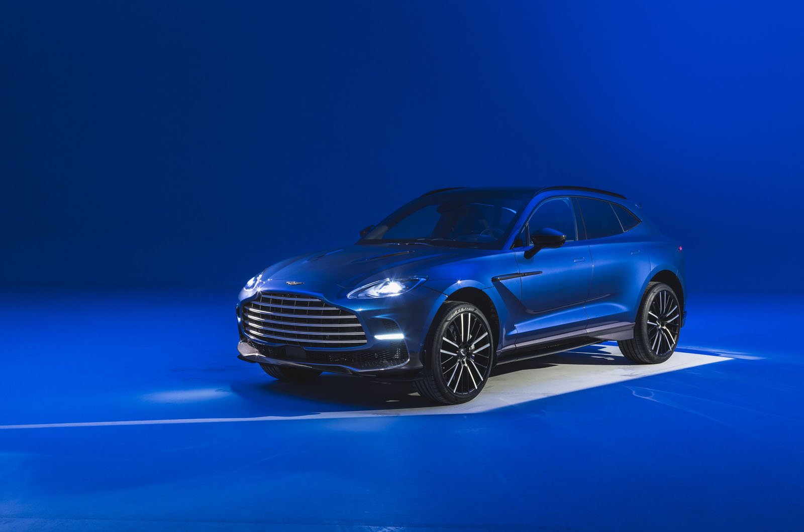 aston martin dbx 707 studio front three quarters
