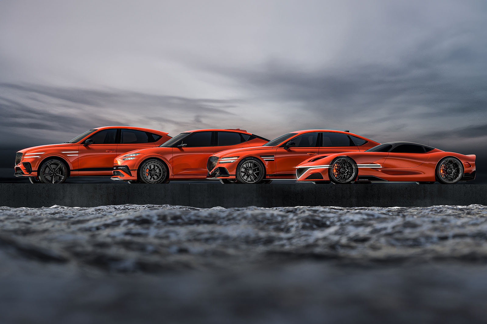 genesis magma line up side