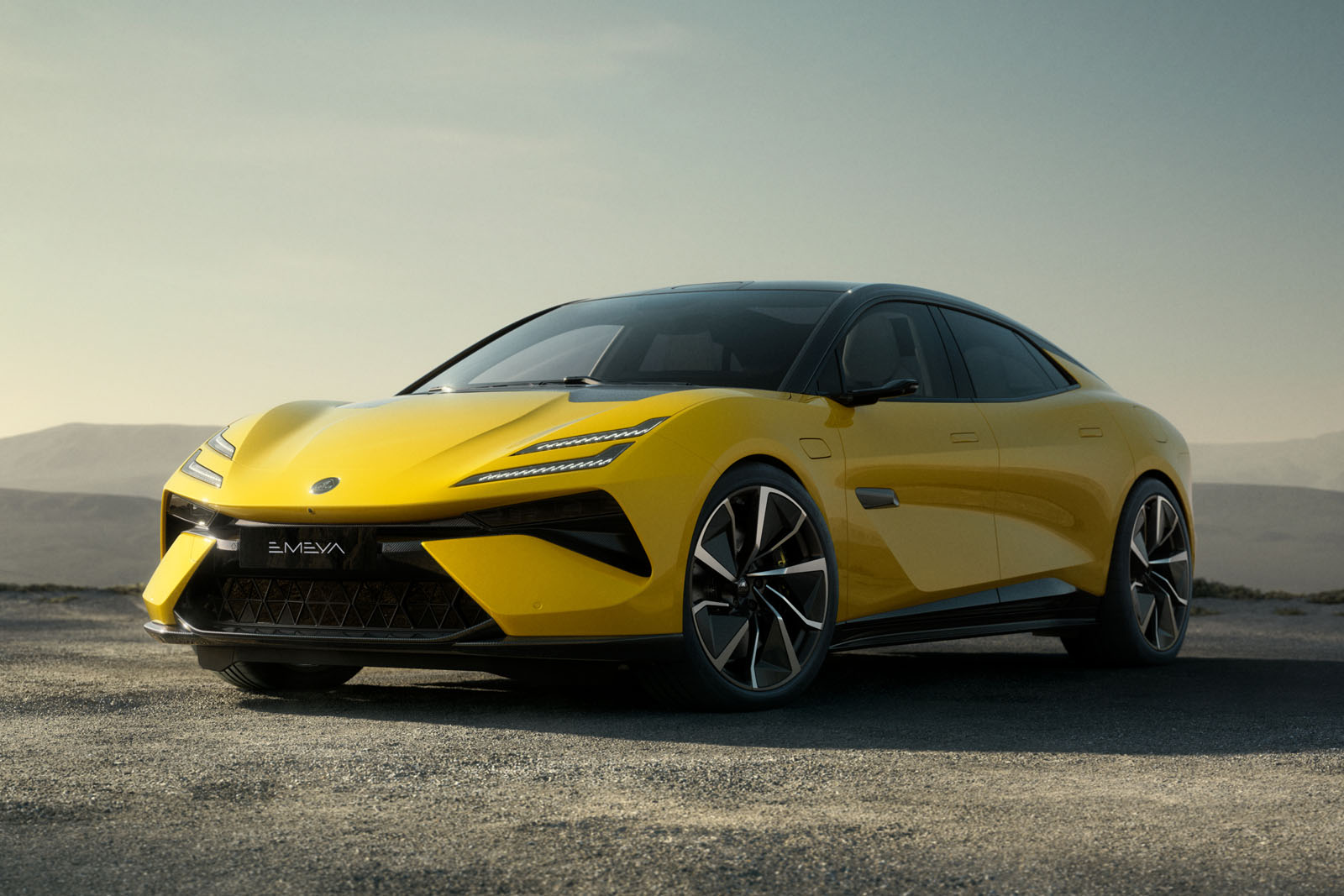lotus emeya 2024 front left quarter static