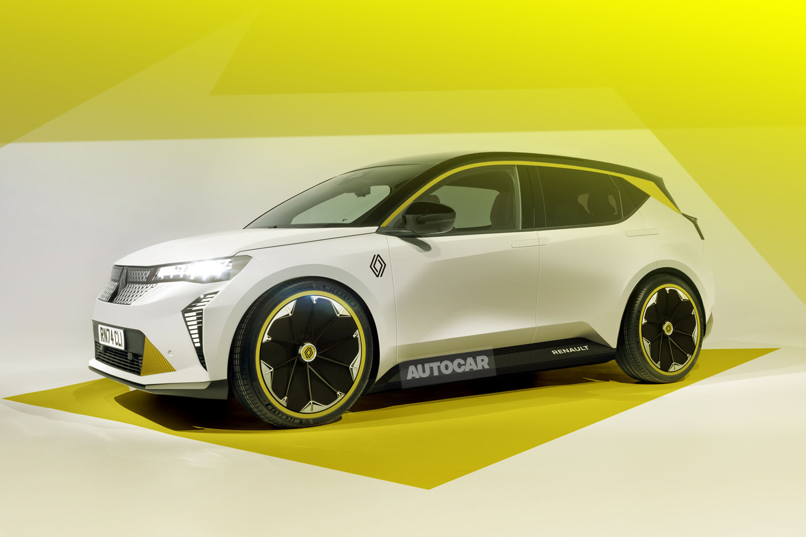 renault clio render front quarter