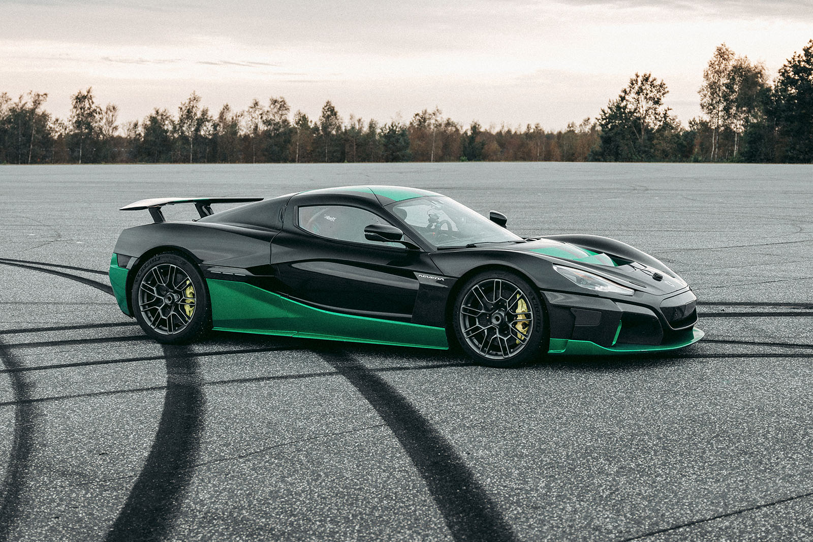 rimac nevera front three quarter