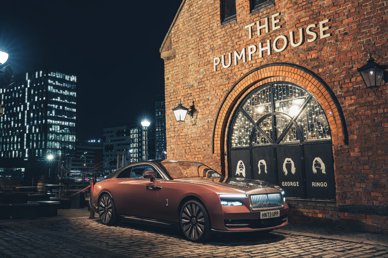 rolls royce spectre 2023 in liverpool front