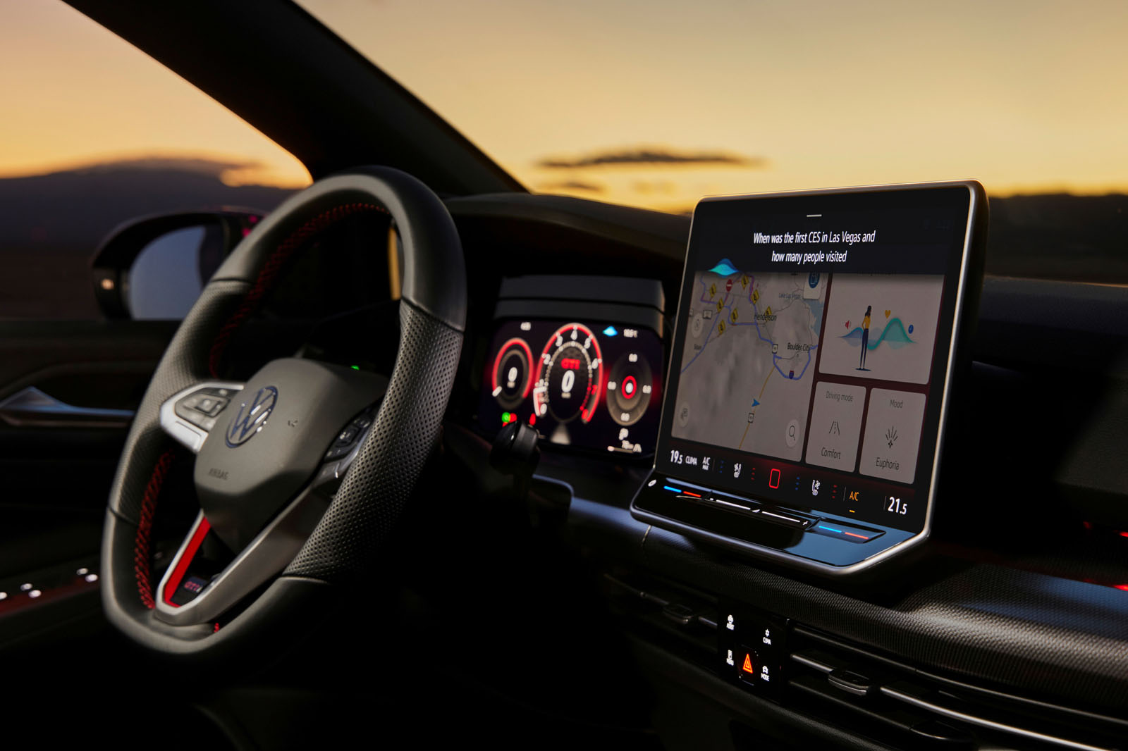 volkswagen golf gti interior voice assistant