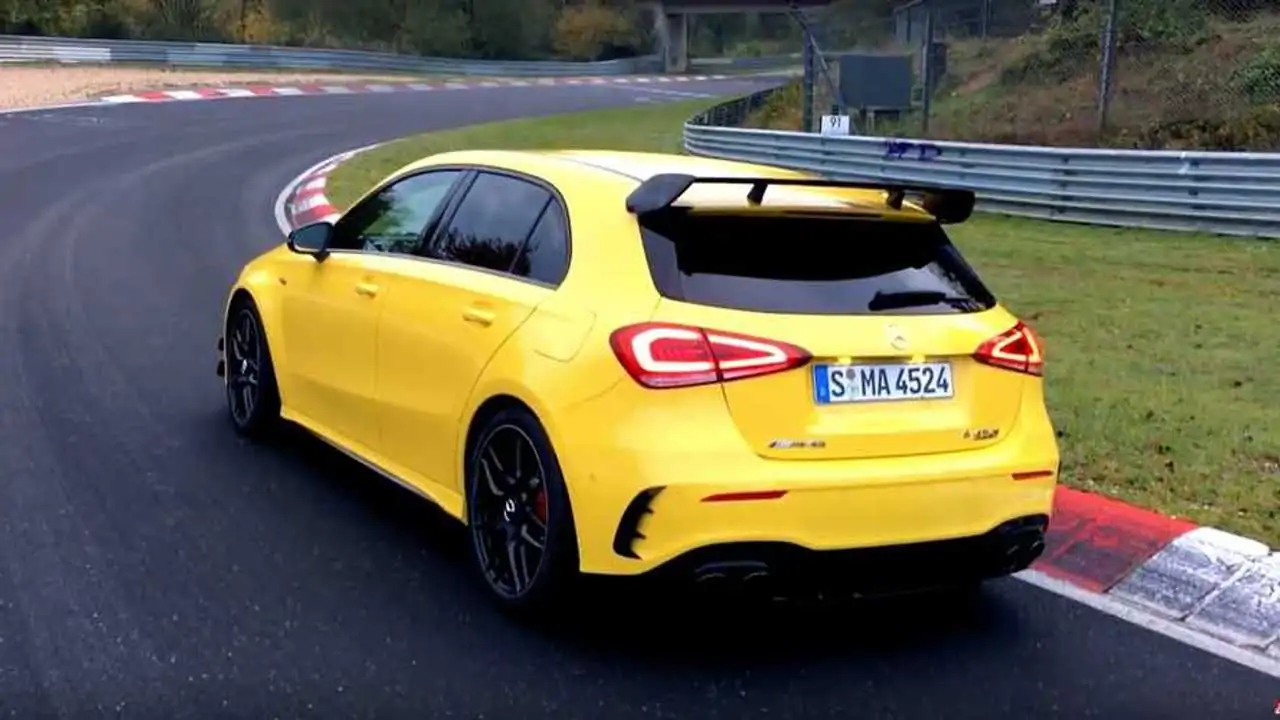 see the mercedes amg a45 s lap the nurburgring in just 7 48